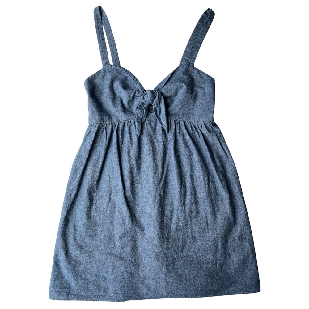 Urban‎ Outfitters Dress Cooperative 6 Chambray Babydoll USA Distressed Boho Chic